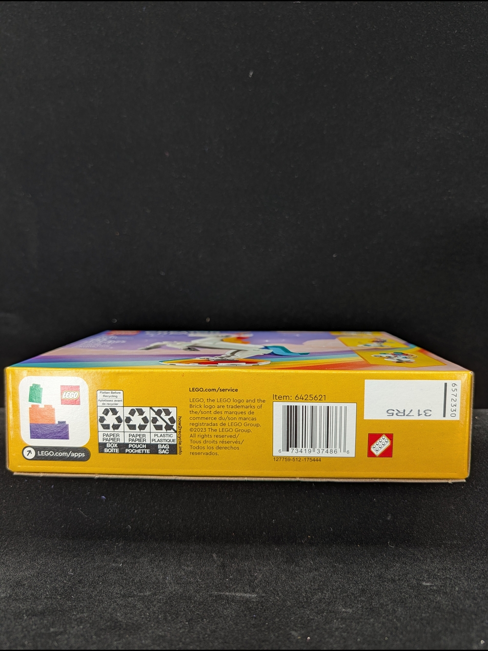 Lego Creator 31140 3 In 1 White & Rainbow Unicorn/Seahorse/Peacock Sealed - Picture 6 of 8